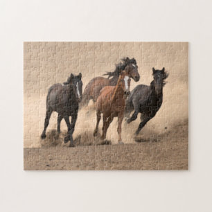 Paarden in Herfst II Legpuzzel
