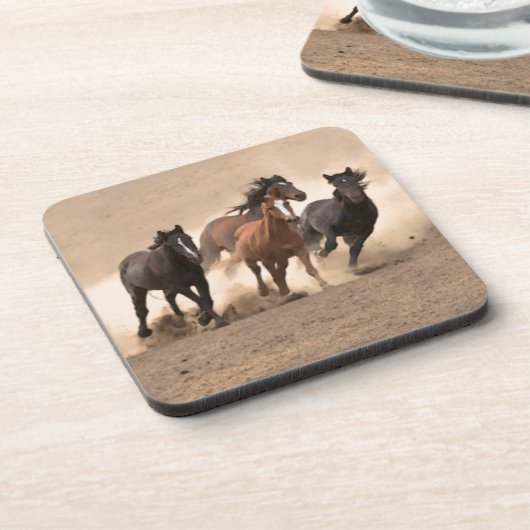 Paarden in Herfst II Onderzetter (Linkerzijde)