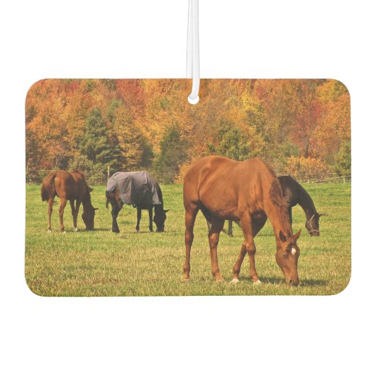 Paarden in Herfst Luchtverfrisser (Voorkant)