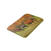 Paarden in herfstdierbonnen badmat (Gekanteld)