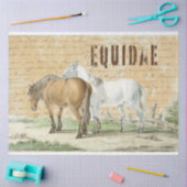 paarden in het deeg-landweefselpapier tissuepapier (Craft)