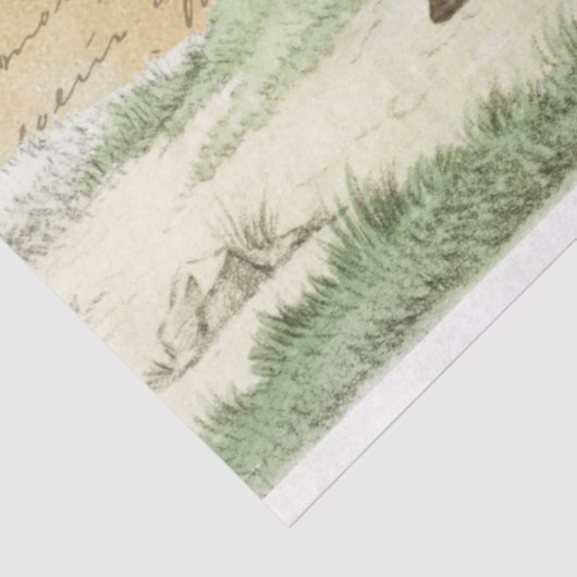  paarden in het deeg-landweefselpapier tissuepapier (Detail)