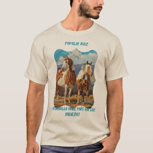 Paarden in het Desert T-Shirt (Voorkant)