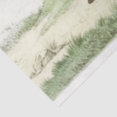  paarden in het graafland tissuepapier (Detail)