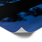 Paarden in het landelijk gebied Surreal Night Sky Poster (Hoek)