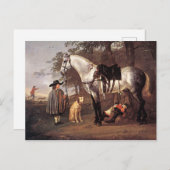 Paarden in het landschap Aelbert Cuyp Briefkaart (Voorkant / Achterkant)