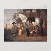 Paarden in het landschap Aelbert Cuyp Briefkaart (Voorkant)