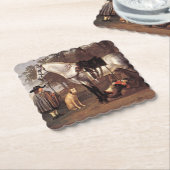 Paarden in het landschap Aelbert Cuyp Kartonnen Onderzetters (Gebogen)