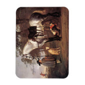 Paarden in het landschap Aelbert Cuyp Magneet (Verticaal)