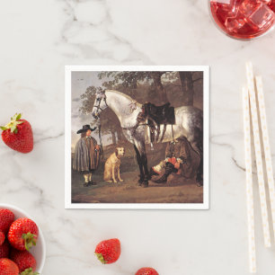 Paarden in het landschap Aelbert Cuyp Servet