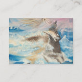 Paarden in het midden van het zee visitekaartje (Achterkant)