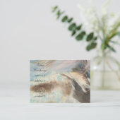 Paarden in het midden van het zee visitekaartje (Staand voorkant)