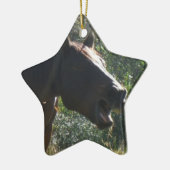 Paarden in het najaar keramisch ornament (Links)