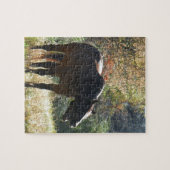 Paarden in het najaar legpuzzel (Horizontaal)