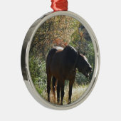 Paarden in het najaar metalen ornament (Rechts)