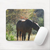 Paarden in het najaar muismat (Met muis)