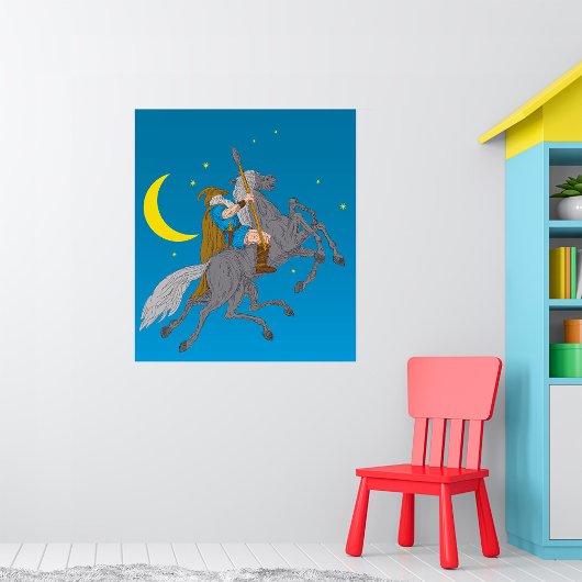 Paarden in het Poster van de hemel