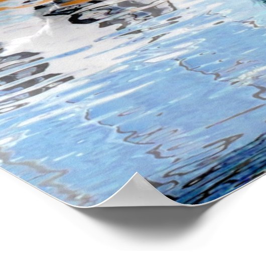 Paarden in het Poster van het water (Hoek)