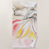 paarden in het rood strandlaken (Voorkant)