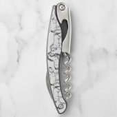 Paarden in het silhouet kurkentrekker (Achterkant)