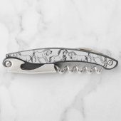 Paarden in het silhouet kurkentrekker (Voorkant)