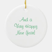 Paarden in het sneeuwOrnament Keramisch Ornament (Achterkant)