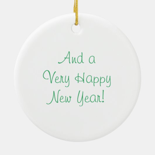 Paarden in het sneeuwOrnament Keramisch Ornament (Achterkant)