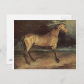 Paarden in het storm van Theodore Gericault Briefkaart (Voorkant / Achterkant)