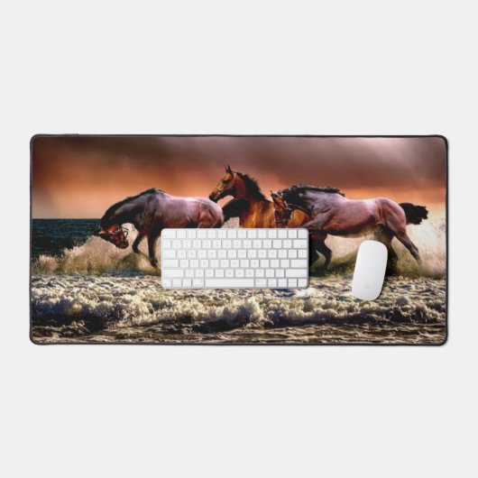 PAARDEN in het SURF Bureaumat (Keyboard & Muis)