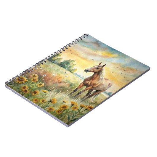 Paarden in het veld notitieboek (Linkerzijde)