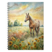 Paarden in het veld notitieboek (Voorkant)