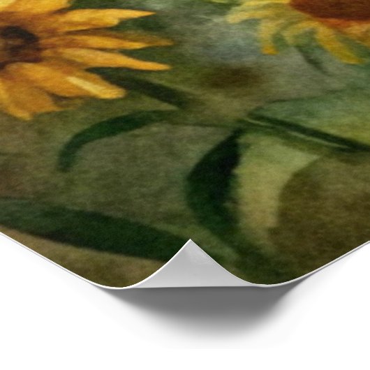 Paarden in het veld poster (Hoek)