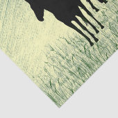 Paarden in het veld tissuepapier (Detail)