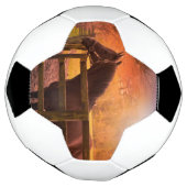 Paarden in het Voetbal van het grasland (Gedraaid)