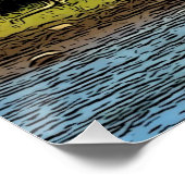 Paarden in het water - Costa Rica Perfect Poster (Hoek)