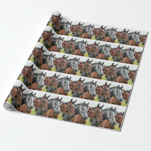 Paarden in het Weiland Cadeaupapier
