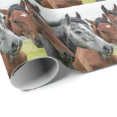 Paarden in het Weiland Cadeaupapier (Rol Hoek)
