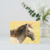 Paarden in het wild briefkaart (Staand voorkant)