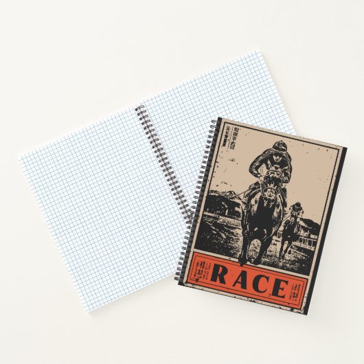 Paarden in het woestijnlandschap notitieboek (Binnen)