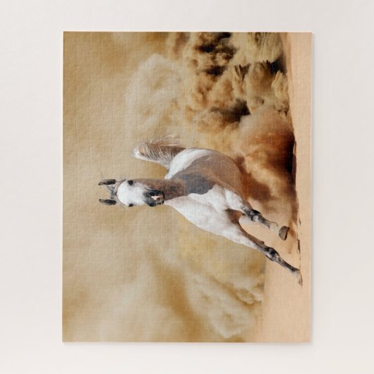 Paarden in het zand, Jigzaag Puzzle Legpuzzel (Verticaal)