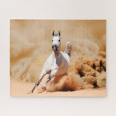 Paarden in het zand, Jigzaag Puzzle Legpuzzel (Horizontaal)