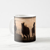 Paarden in het zonnelandschap koffiemok (Voorkant links)