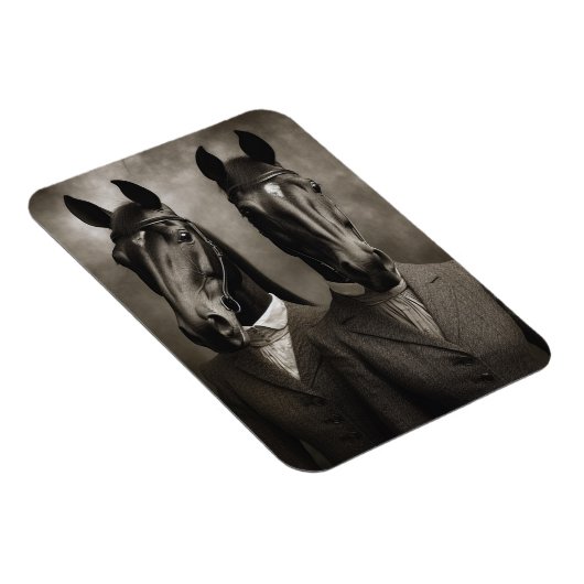 Paarden in kostuums magneet (Rechterzijde)