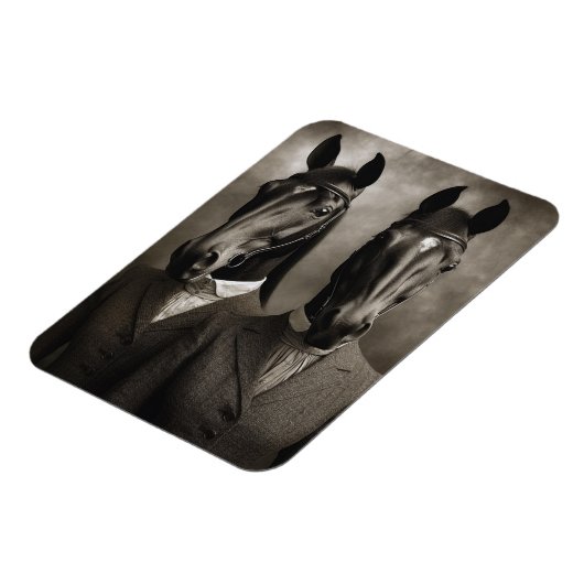 Paarden in kostuums magneet (Linkerzijde)