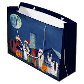 Paarden in kostuums van Halloween Horse Boerderij Groot Cadeauzakje (Achterkant Gekanteld)