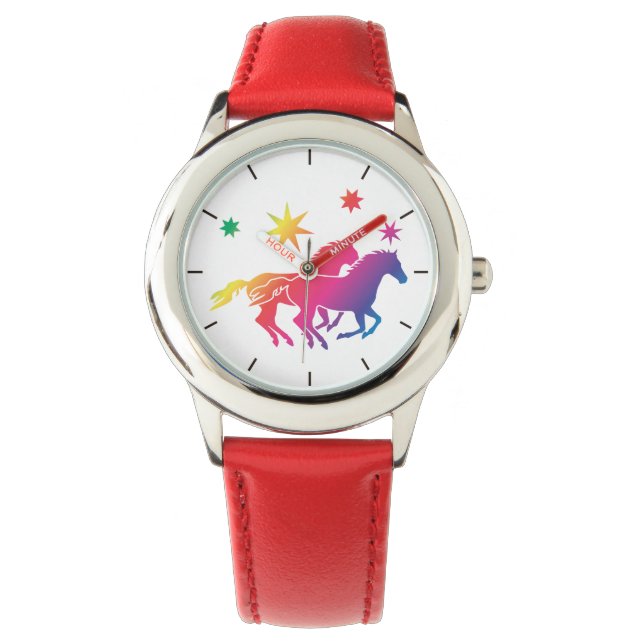 Paarden in liefde horloge (Voorkant)