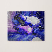 Paarden in liefde legpuzzel (Horizontaal)