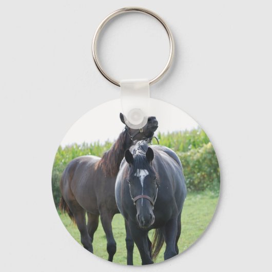Paarden in liefde sleutelhanger (Voorkant)