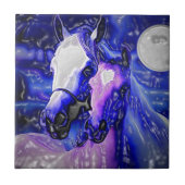 Paarden in liefde tegeltje (Voorkant)