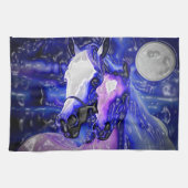 Paarden in liefde theedoek (Horizontaal)